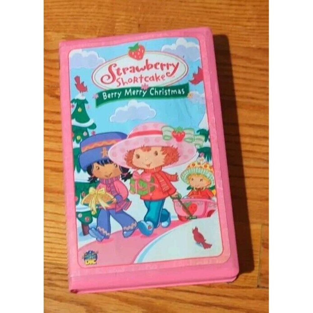 Strawberry Shortcake Berry Merry Christmas & Get Well Adventures 2 Vhs Set‎ Used